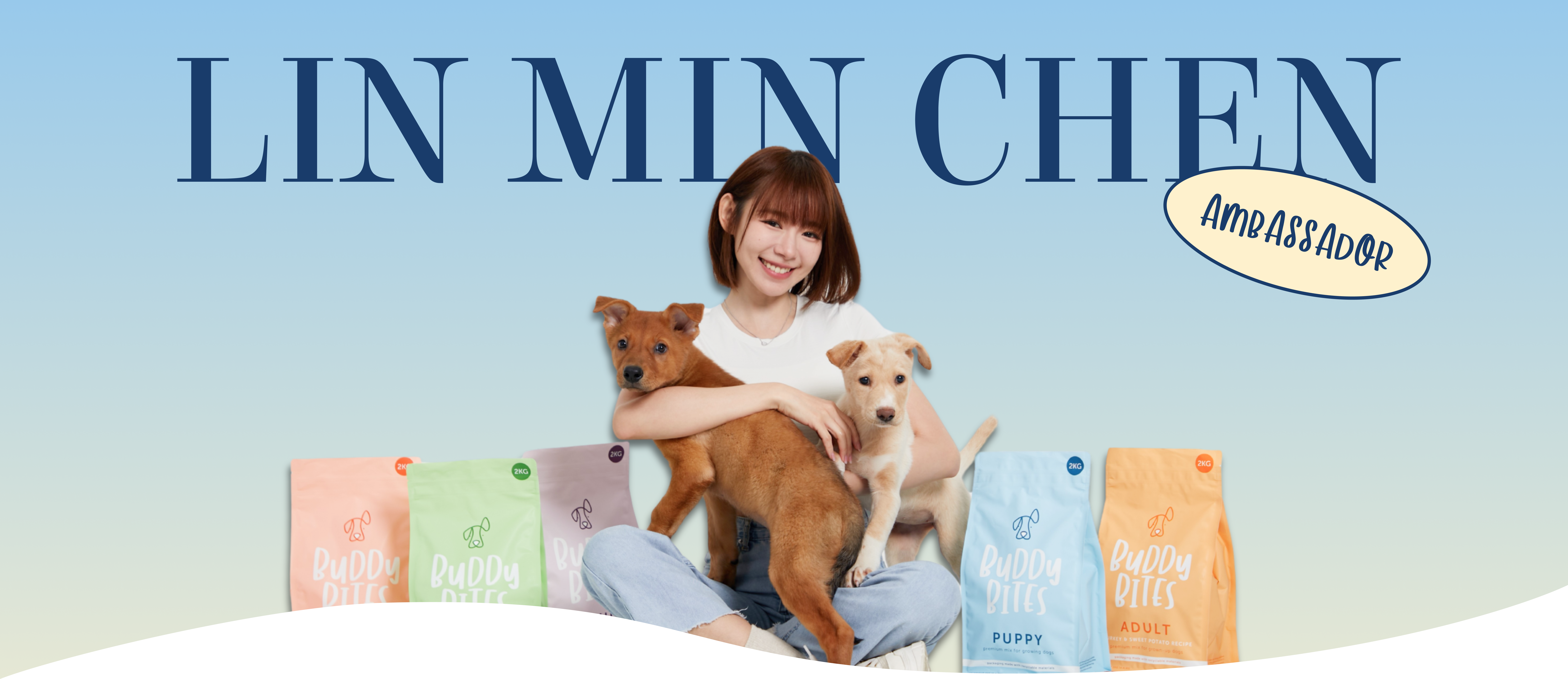 Minchen as BuddyBites Ambassador Hero Desktop Banner