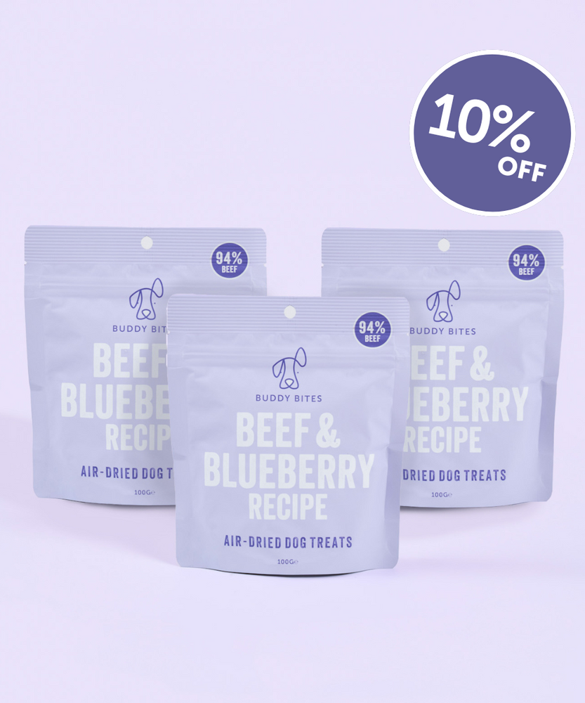 3 Pack Beef & Blueberry Treats